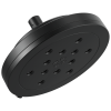 BRIZO Other 8” H2Okinetic Round Multi-Function Wall Mount Showerhead — Matte Black