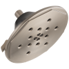 BRIZO Rook 8” H2Okinetic Round Multi-Function Wall Mount Showerhead — Luxe Nickel  /Matte Black