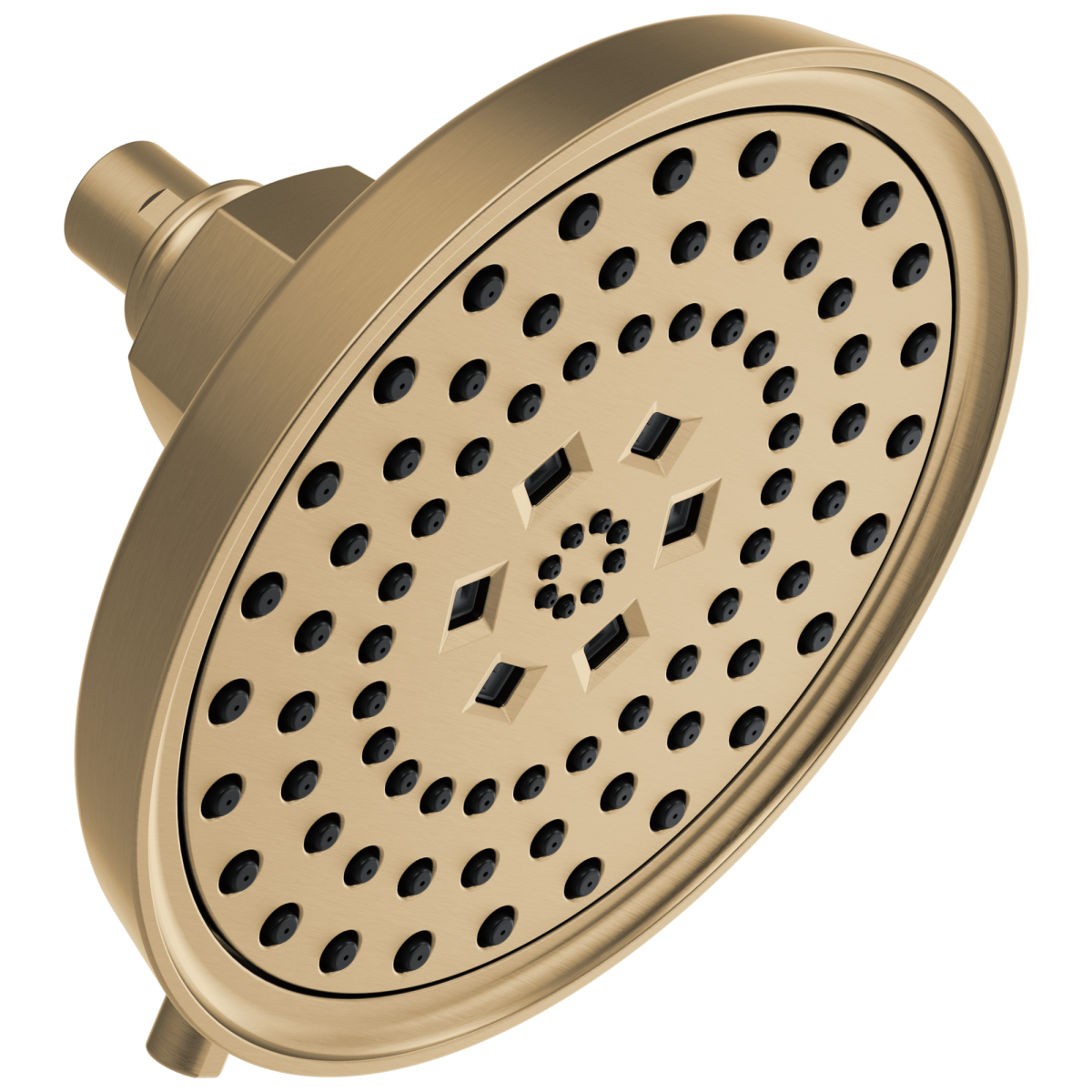 BRIZO Invari H2OKINETIC Round Multi-Function Showerhead — Luxe Gold