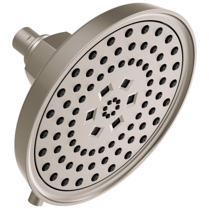 BRIZO Invari H2OKINETIC Round Multi-Function Showerhead — Luxe Nickel