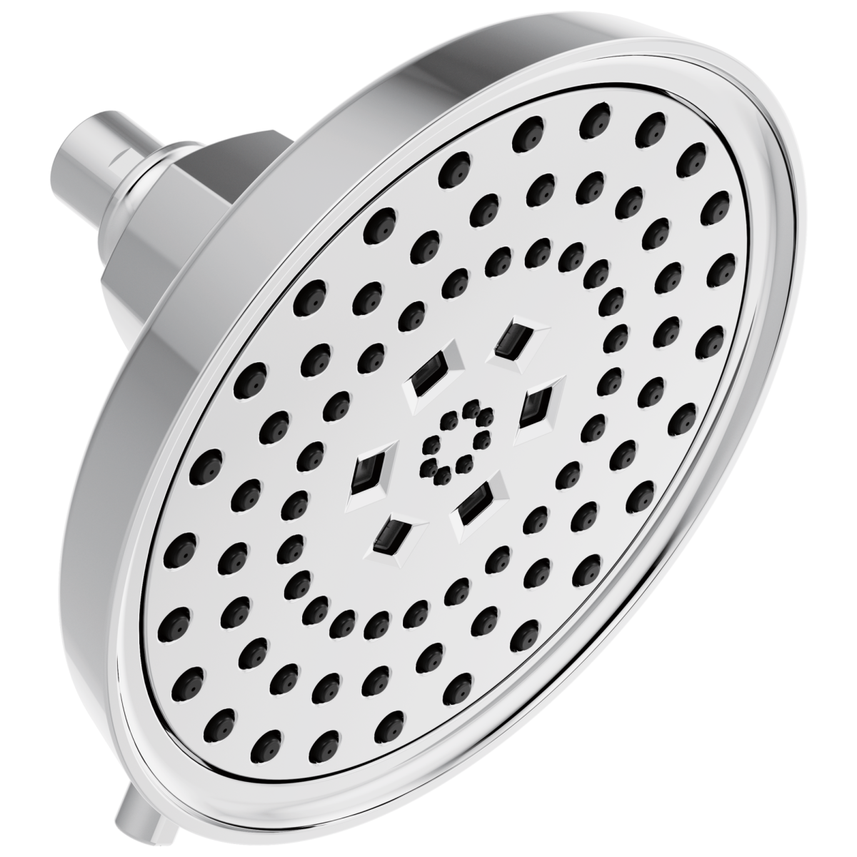 BRIZO Invari 7 5/8” H2Okinetic Round Multi-Function Shower Head - 2.5 GPM — Chrome