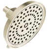 BRIZO Invari 7 5/8” H2Okinetic Round Multi-Function Shower Head - 2.5 GPM — Polished Nickel