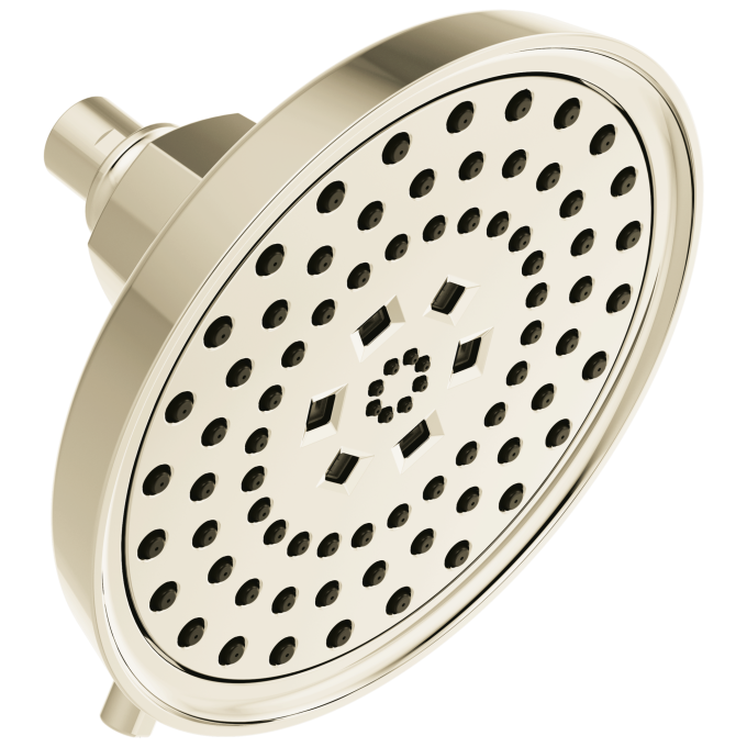 BRIZO Invari H2OKINETIC Round Multi-Function Showerhead — Polished Nickel