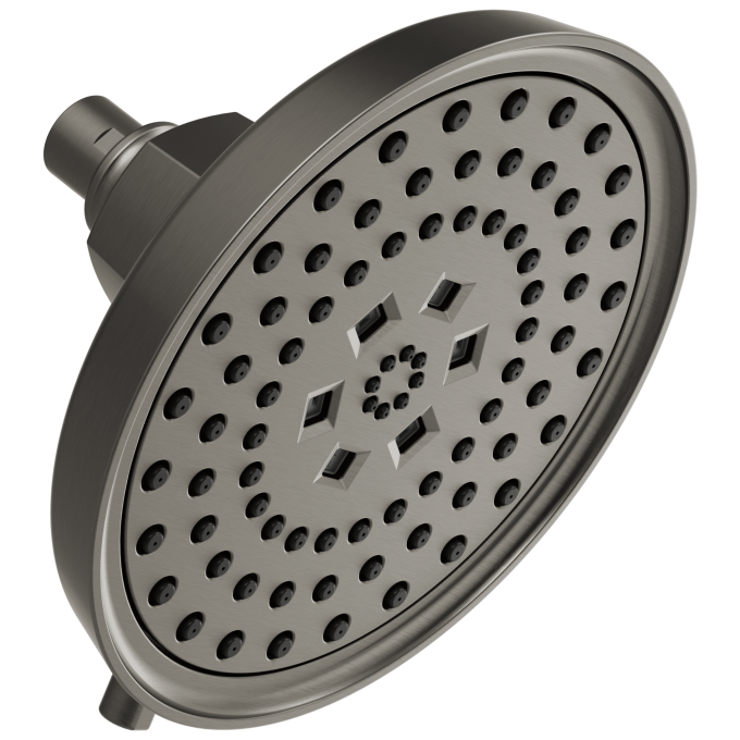 BRIZO Invari 7 5/8” H2Okinetic Round Multi-Function Shower Head - 2.5 GPM — Luxe Steel