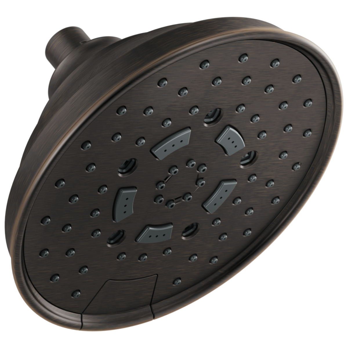 BRIZO Essential Shower 7" Classic Round H2Okinetic Multi-Function Wall Mount Shower Head - 1.75 GPM — Venetian Bronze