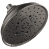 BRIZO Essential Shower 7" Classic Round H2Okinetic Multi-Function Wall Mount Shower Head - 1.75 GPM — Luxe Steel