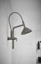 BRIZO Essential Shower 7" Classic Round H2Okinetic Multi-Function Wall Mount Shower Head - 1.75 GPM — Luxe Steel