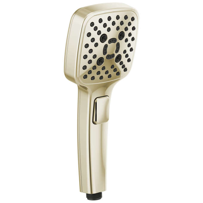 BRIZO Essential Shower Linear Square Multi-Function Hand Shower — Polished Nickel