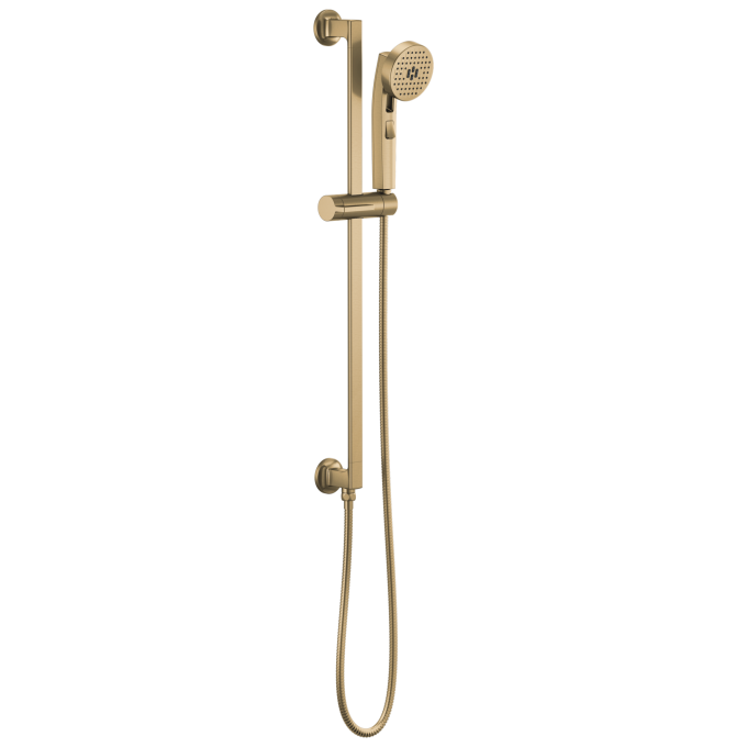 BRIZO Kintsu Multifunction Slide Bar Handshower — Luxe Gold