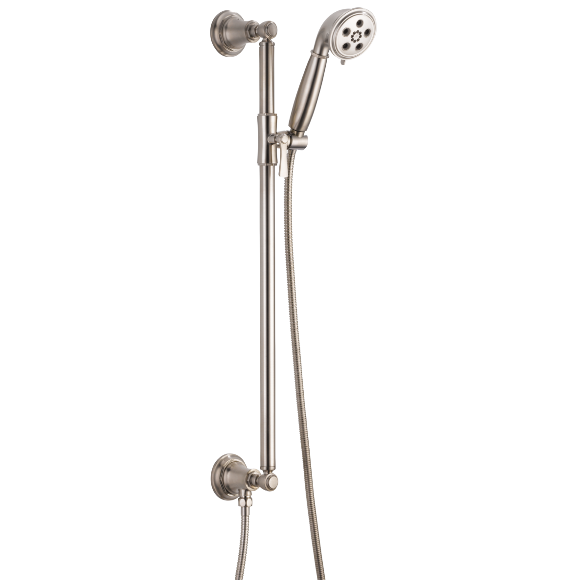 BRIZO Rook SLIDE BAR HANDSHOWER WITH H2OKINETIC TECHNOLOGY — Luxe Nickel