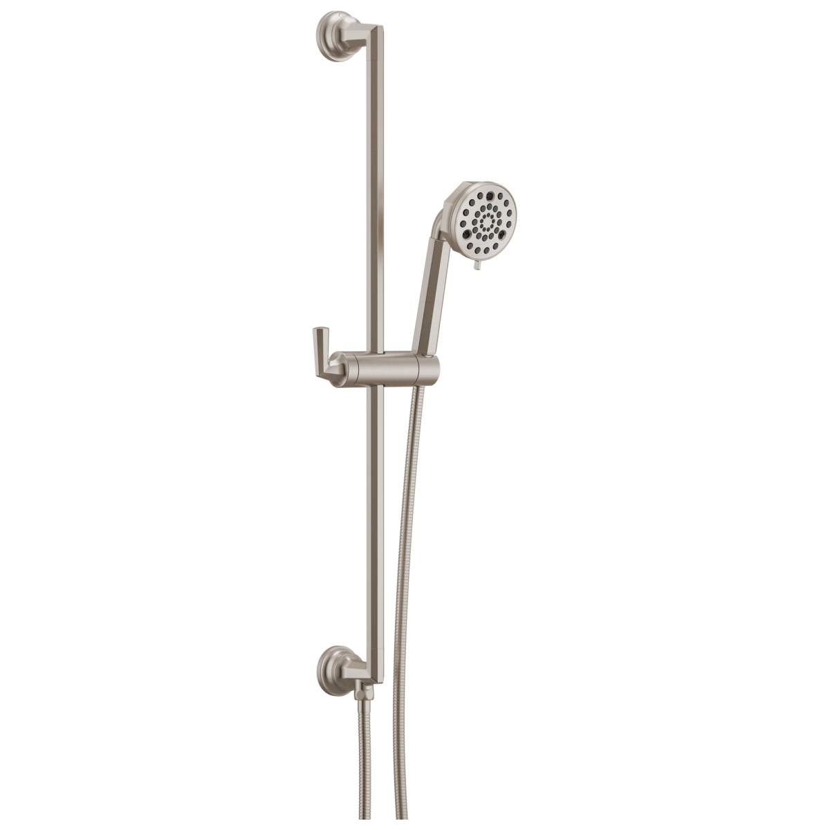 BRIZO Beauclere Multi-Function Slide-Bar Hand Shower — Luxe Nickel