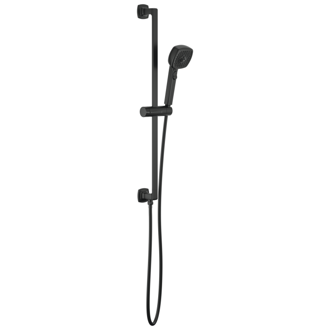 BRIZO Allaria Multi-Function Slide Bar Handshower — Matte Black