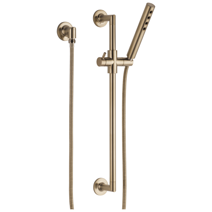 BRIZO Odin Slide Bar Handshower With H2OKinetic Technology — Luxe Gold