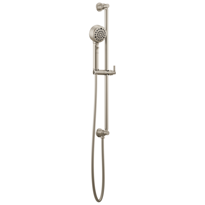 BRIZO Invari H2OKINETIC Multi-Function Slide Bar Handshower — Luxe Nickel