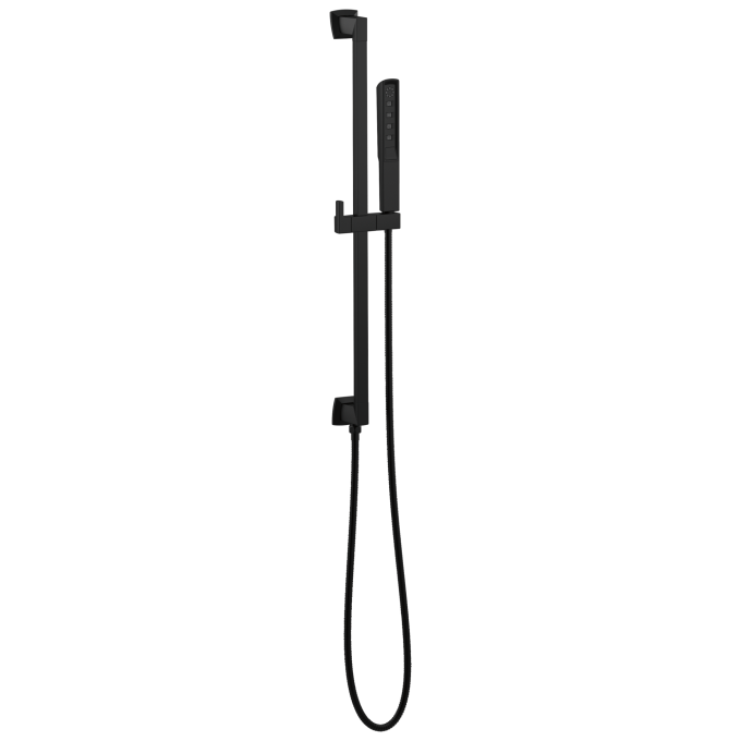 BRIZO Vettis H2OKINETIC Multi-Function Slide Bar Handshower — Matte Black