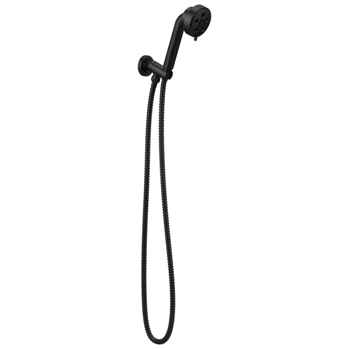 BRIZO Litze Wall Mount Handshower with H2OKINETIC Technology — Matte Black