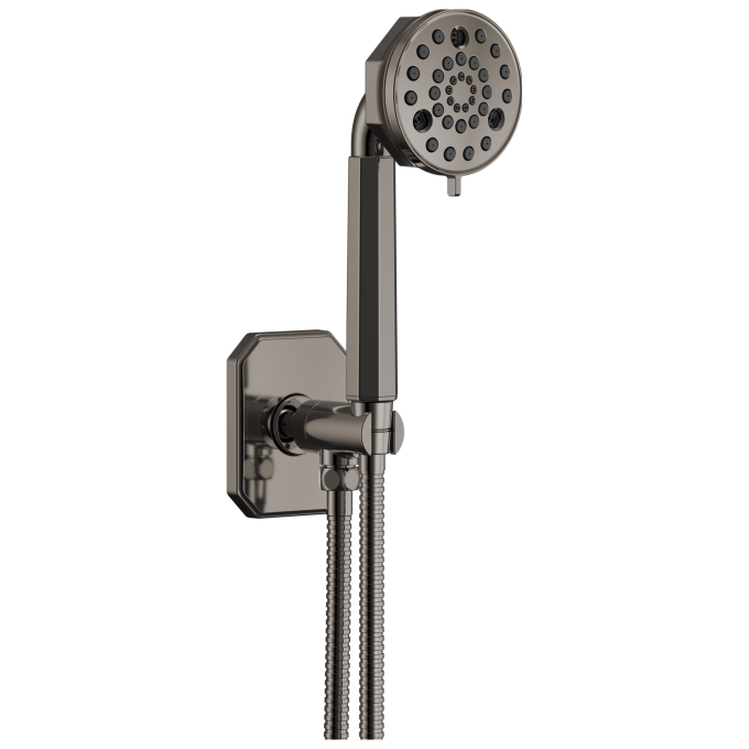 BRIZO Beauclere Multi-Function Wall Mount Hand Shower — Brilliance Black Onyx