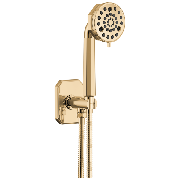 BRIZO Beauclere Multi-Function Wall Mount Hand Shower — Polished Gold