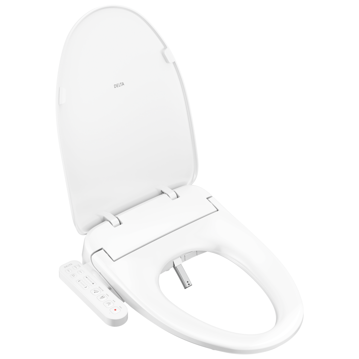DELTA Refresh Standard Elongated Electric Bidet Toilet Seat — White