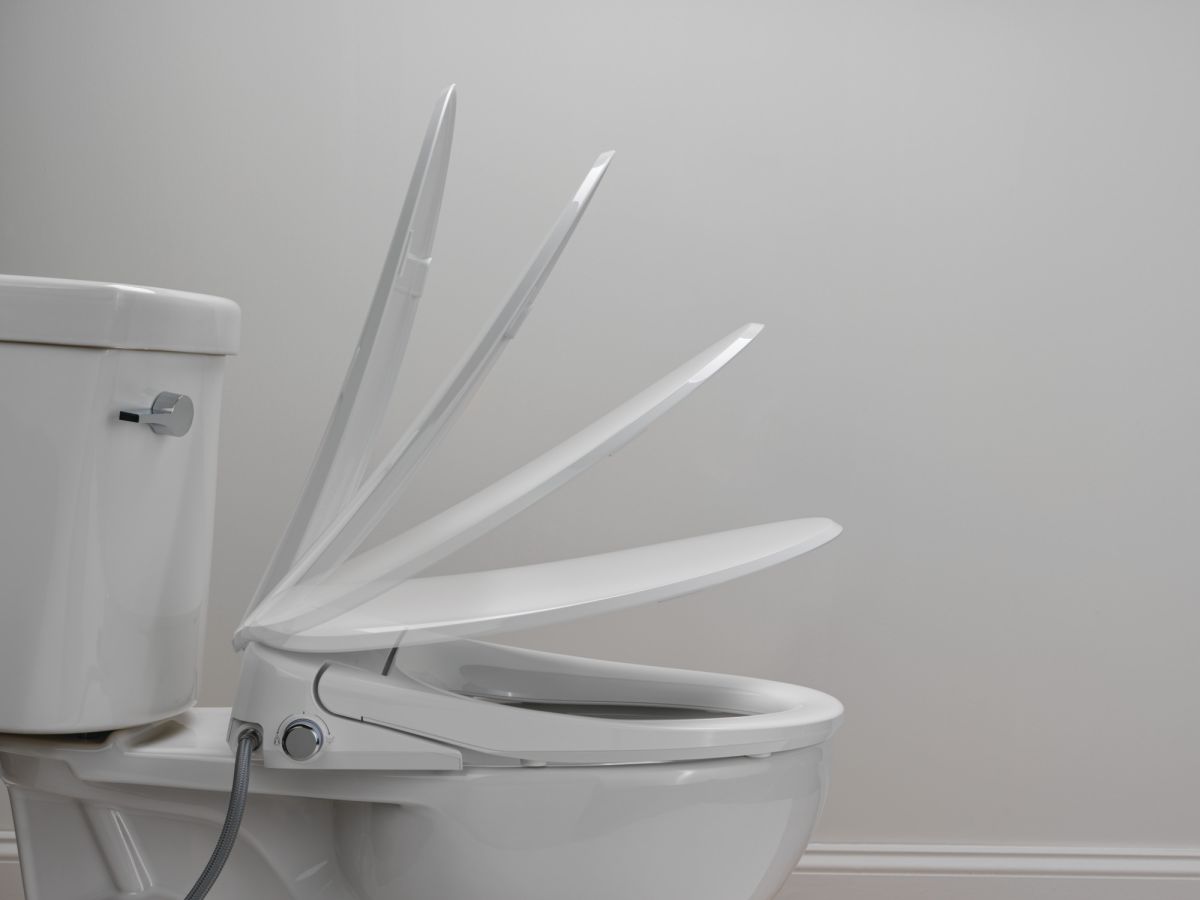 DELTA Refresh Premium Elongated Electric Bidet Toilet Seat — White