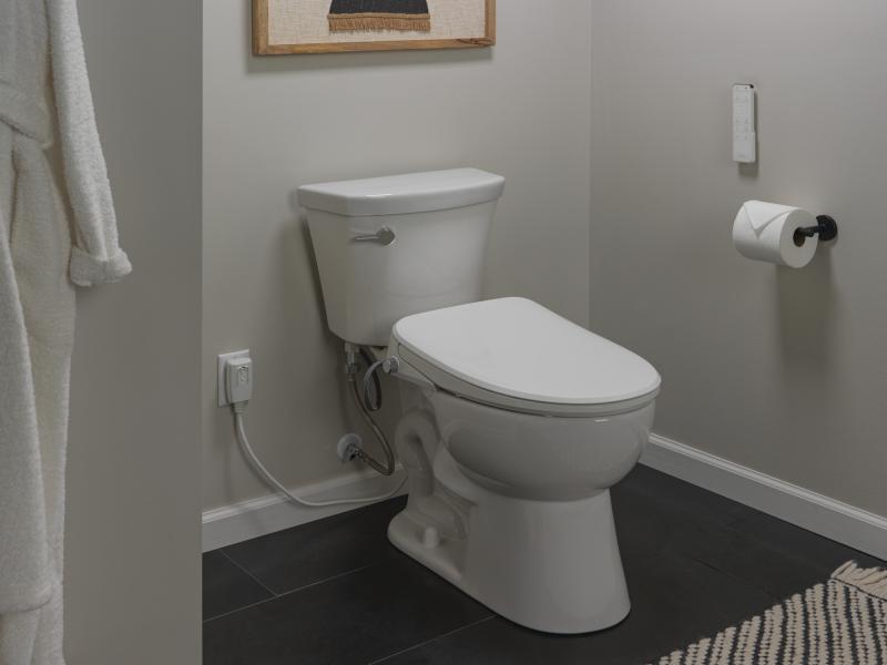 DELTA Refresh Ultimate Elongated Electric Bidet Toilet Seat — White