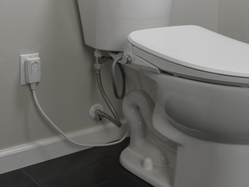 DELTA Refresh Ultimate Elongated Electric Bidet Toilet Seat — White