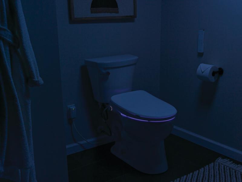 DELTA Refresh Ultimate Elongated Electric Bidet Toilet Seat — White