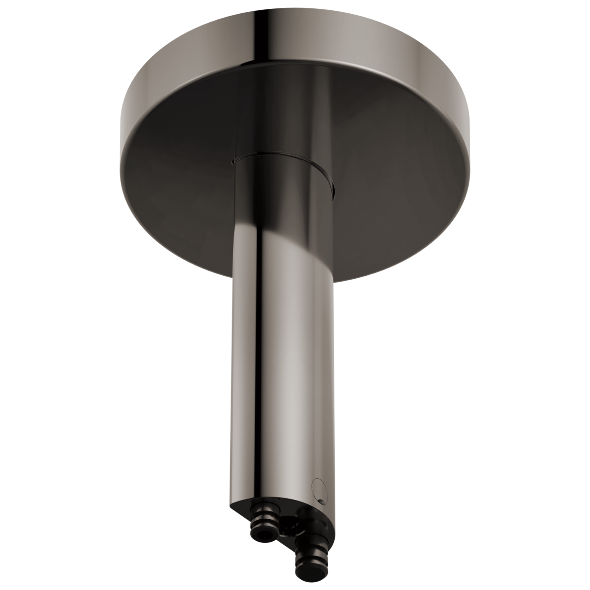 BRIZO Roccesco 6" Ceiling Mount Shower Arm and Flange — Brilliance Black Onyx