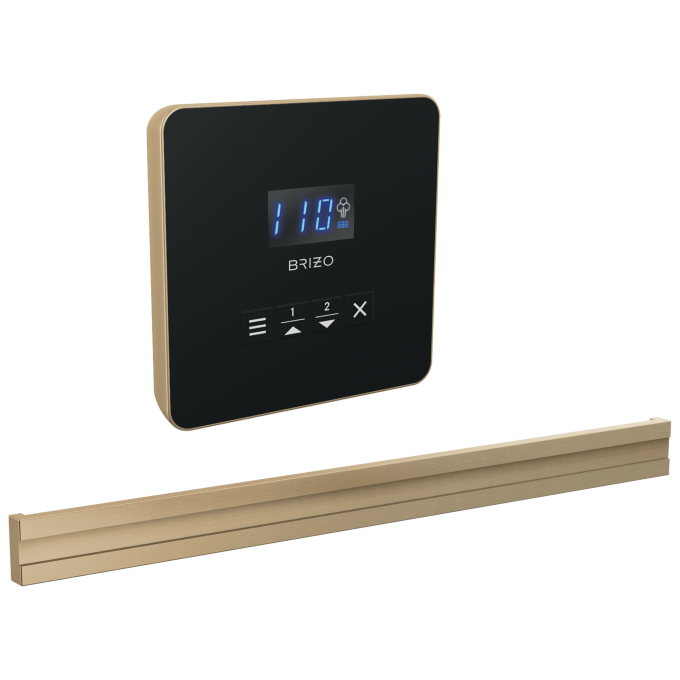 BRIZO Other Elemental Square + Bilateral Steam Set — Lumicoat® Luxe Gold