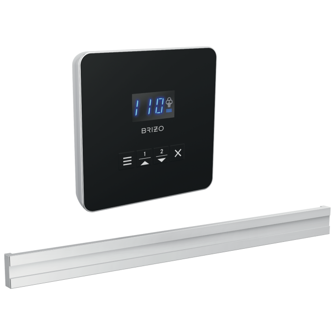 BRIZO Other Elemental Square + Bilateral Steam Set — Lumicoat® Chrome