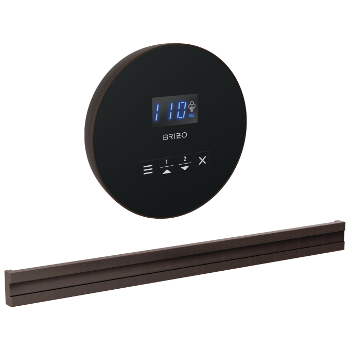 BRIZO Other Elemental Round + Bilateral Steam Set — Venetian Bronze