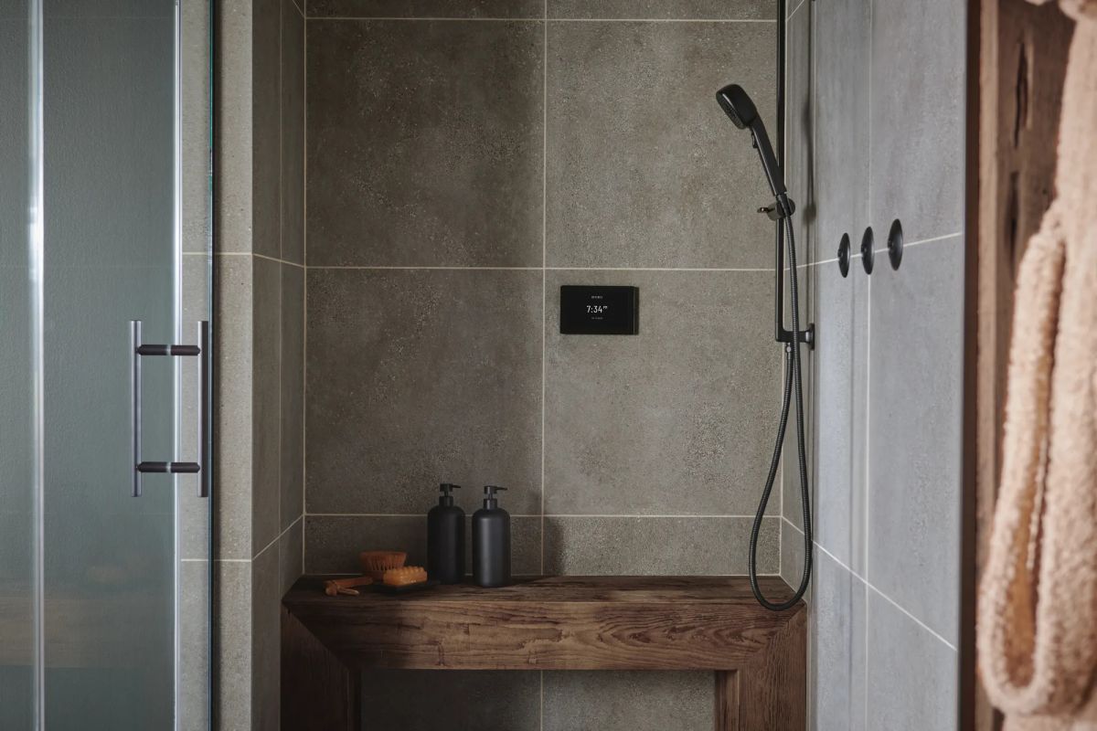 BRIZO Other Transcendent Digital Interface + Square Steam Set — Matte Black