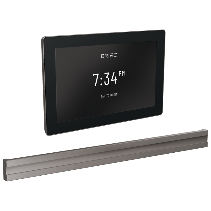 BRIZO Other Transcendent Digital Interface + Bilateral Steam Set — Lumicoat® Black Onyx