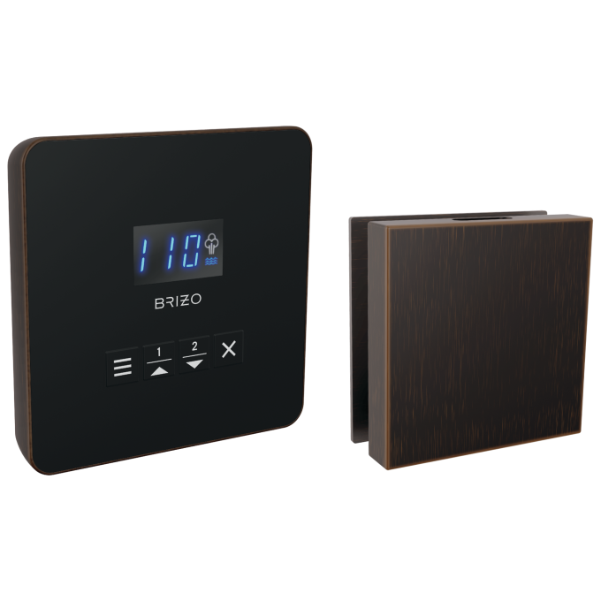 BRIZO Other Elemental Square Steam Set — Venetian Bronze
