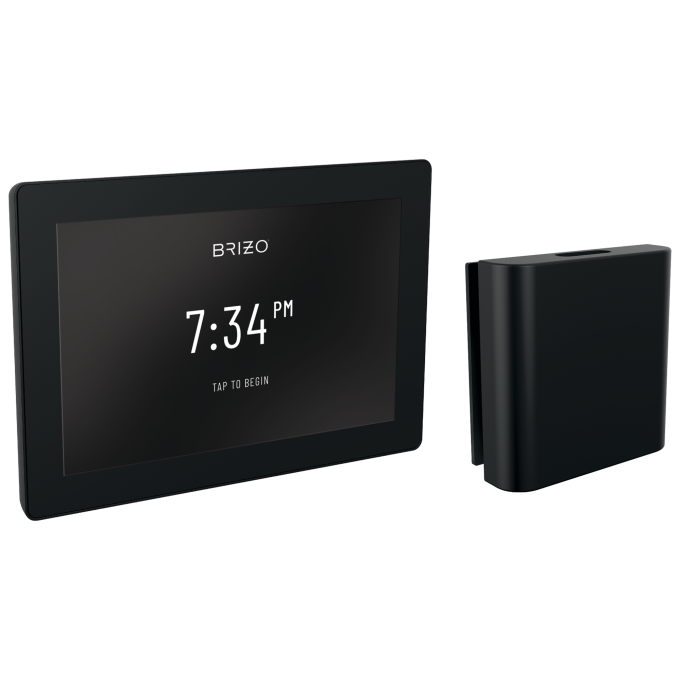 BRIZO Other Transcendent Digital Interface + Square Steam Set — Matte Black