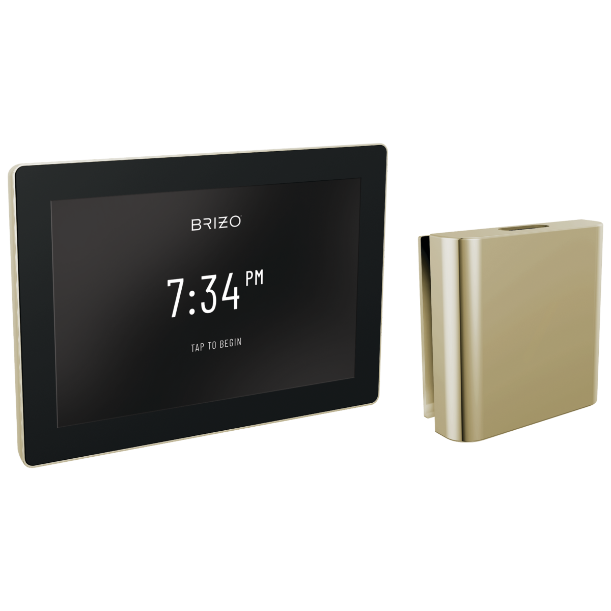 BRIZO Other Transcendent Digital Interface + Square Steam Set — Lumicoat® Polished Nickel