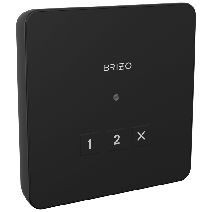 BRIZO Other Elemental Square Exterior Control — Matte Black
