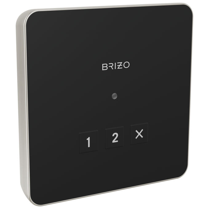 BRIZO Other Elemental Square Exterior Control — Lumicoat® Brushed Nickel