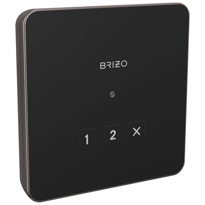 BRIZO Other Elemental Square Exterior Control — Lumicoat® Black Onyx