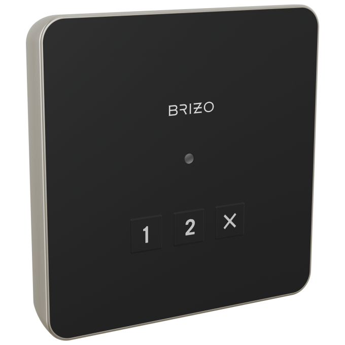 BRIZO Other Elemental Square Exterior Control — Lumicoat® Luxe Nickel