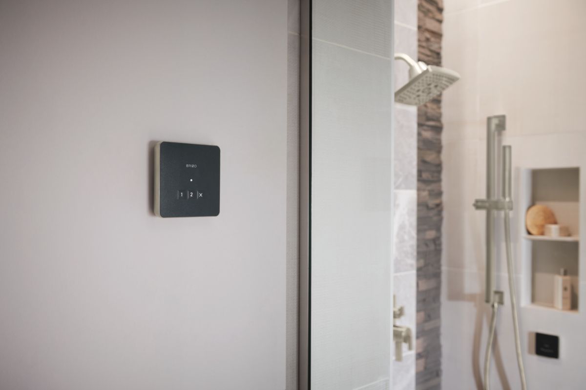 BRIZO Other Elemental Square Exterior Control — Lumicoat® Luxe Nickel
