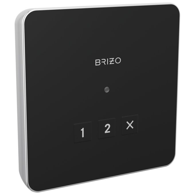 BRIZO Other Elemental Square Exterior Control — Lumicoat® Chrome