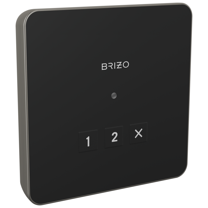 BRIZO Other Elemental Square Exterior Control — Lumicoat® Luxe Steel
