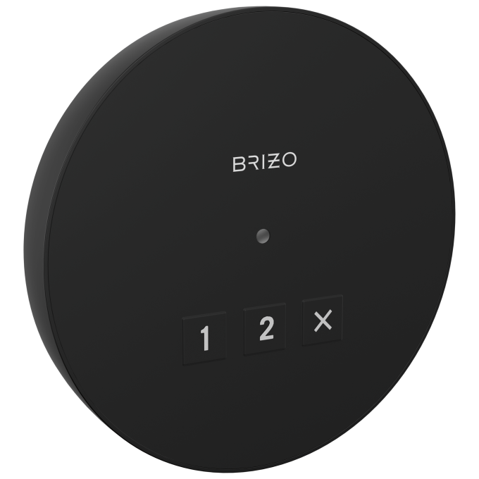 BRIZO Other Elemental Round Exterior Control — Matte Black