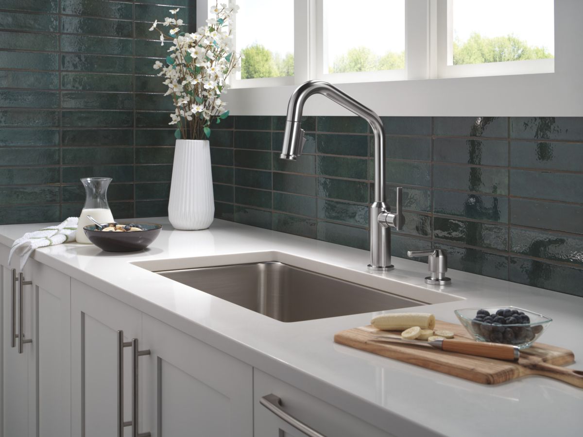 DELTA Cordova Metal Soap Dispenser — Lumicoat® Arctic Stainless