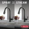 DELTA Essa Single Handle Pull-Down Kitchen Faucet — Matte Black