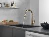 DELTA Essa Single Handle Pull-Down Kitchen Faucet — Champagne Bronze