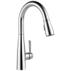 DELTA Essa Single Handle Pull-Down Kitchen Faucet — Chrome