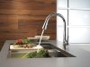 DELTA Essa Single Handle Pull-Down Kitchen Faucet — Chrome