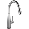 DELTA Essa Single Handle Pull-Down Kitchen Faucet with Touch2O Technology — Arctic Stainless